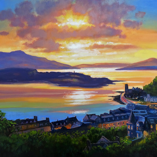 Scotland's Artists - Oban Bay from McCaig's Tower – Scottish Field Shop