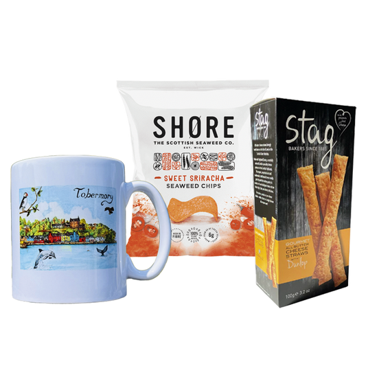 Scottish Snack Offer! Tobermory Mug, Shore Crisps & Cheese Straws
