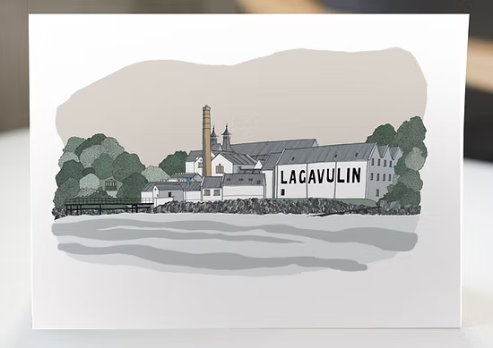 Turadh Design Co - Lagavulin Distillery Islay Greeting Card
