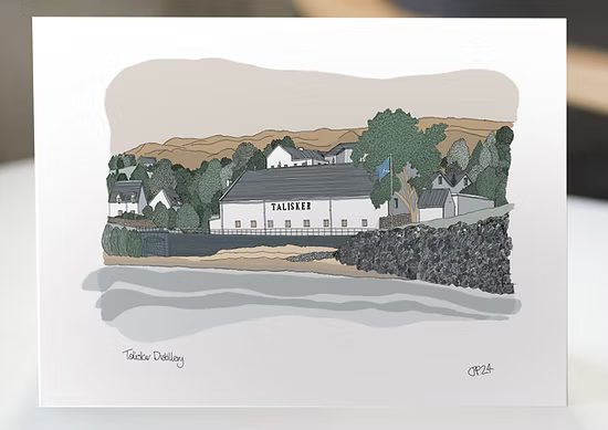 Turadh Design Co - Talisker Distillery Skye Greeting Card