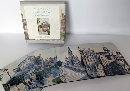 Turadh Design Co - Edinburgh Illustrated Coaster Set