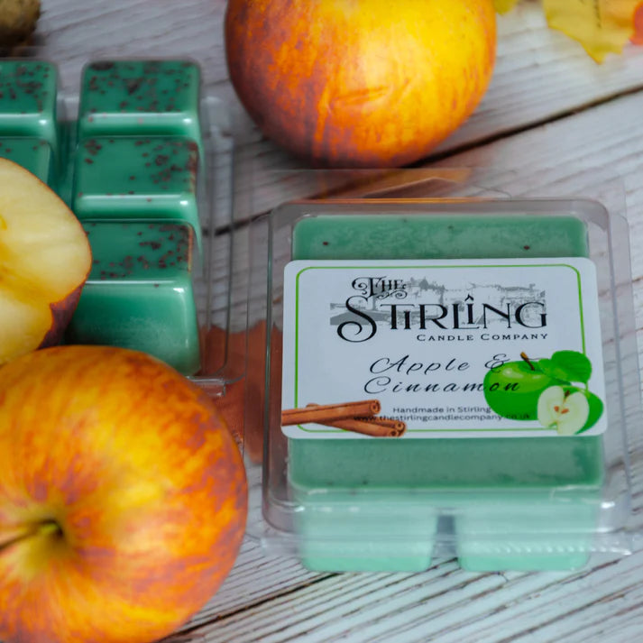 The Stirling Candle Company - Apple & Cinnamon - Wax Melt Clamshell