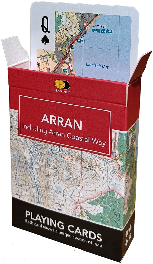 Playing Cards Map Harvey Maps - Arran Playing Cards – Scottish Field Shop