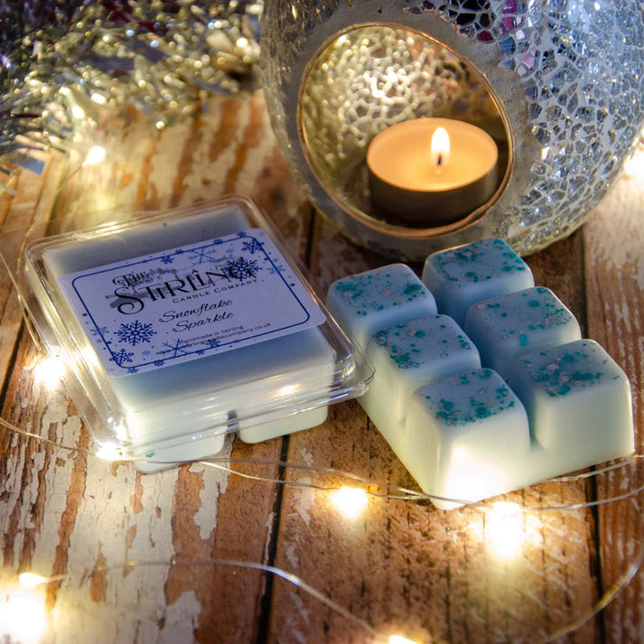 The Stirling Candle Company - Snowflake Sparkle - Wax Melt Clamshell