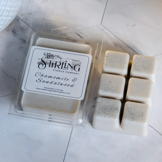 The Stirling Candle Company - Chamomile & Sandalwood - Wax Melt Clamshell