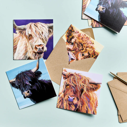 Lauren's Cows Highland Herd Note Cards