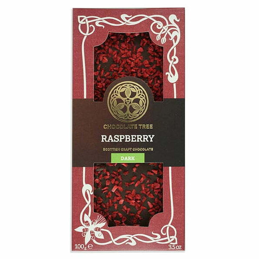 Chocolate Tree Raspberry Scottish Craft Dark Chocolate