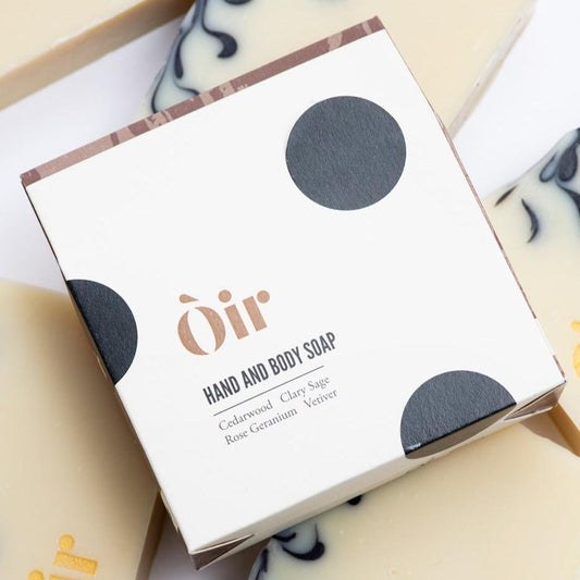 Oir Hand & Body Soap - Cedarwood, Clary Sage, Rose Geranium & Vetiver